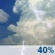 Saturday: Scattered showers and thunderstorms, mainly after noon.  Partly sunny, with a high near 87. West wind 5 to 13 mph.  Chance of precipitation is 40%.